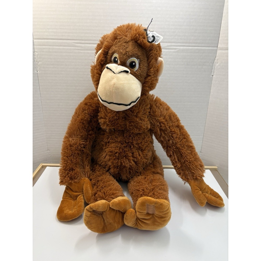 R and R Toys Punch Monkey Orangutan Brown Plush Large Hanging Paws 24552 NWT